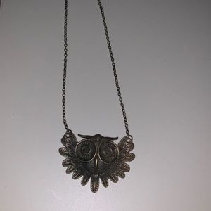 Bronze owl necklace